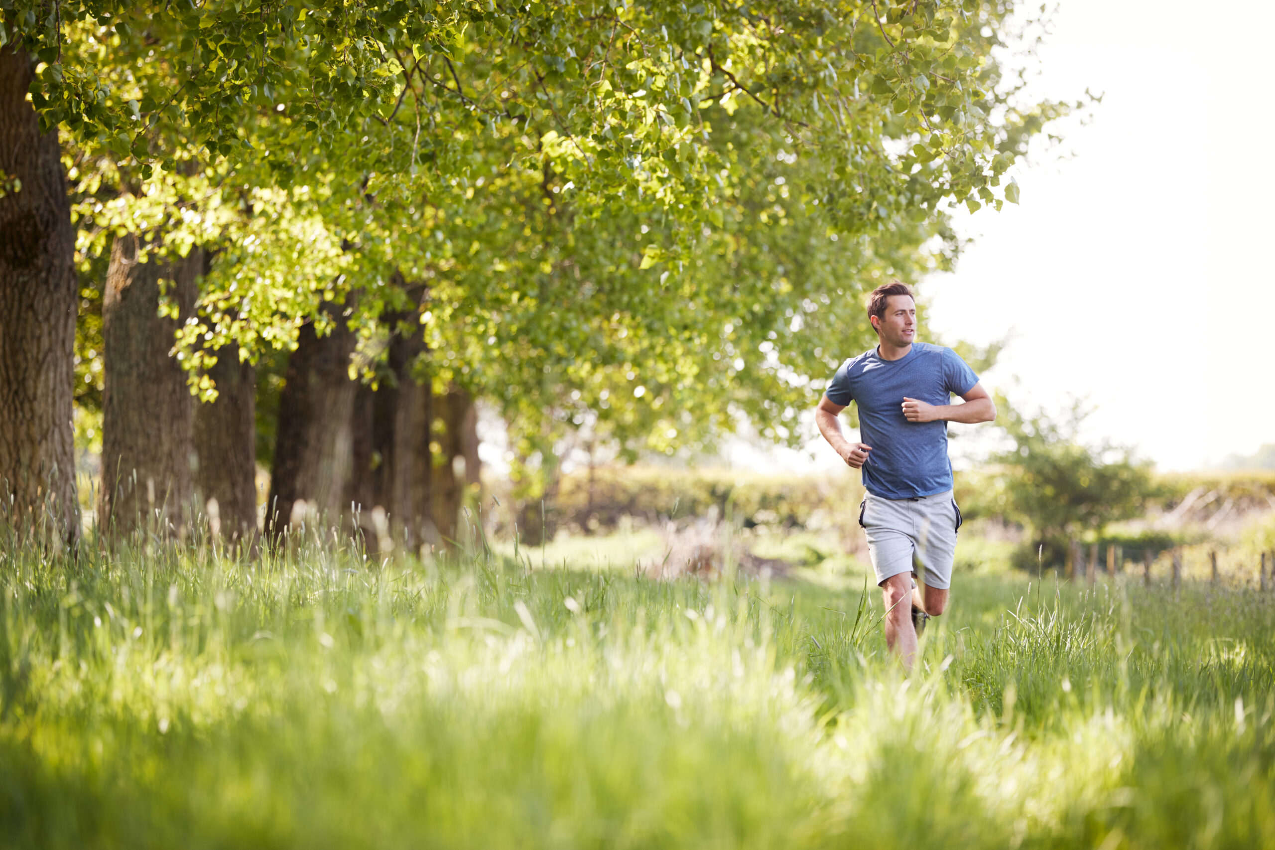 Man exercising for a healthy lifestyle