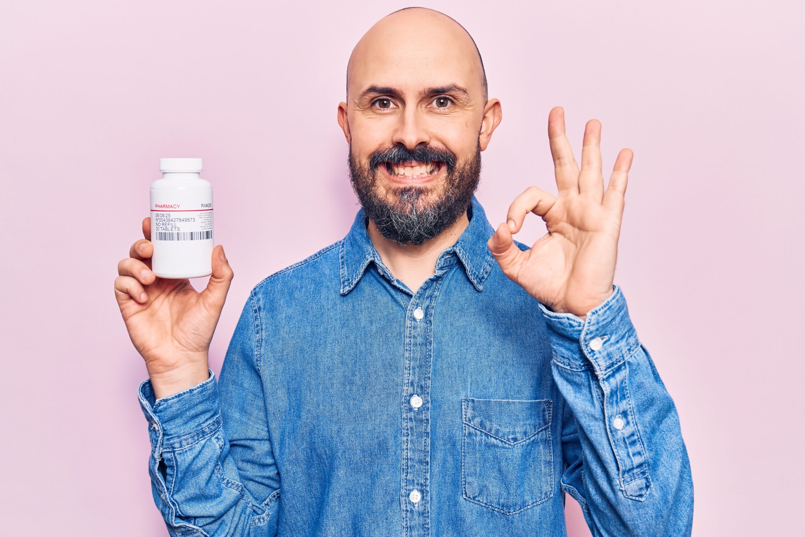 Man keeping positive outlook about finasteride treatment