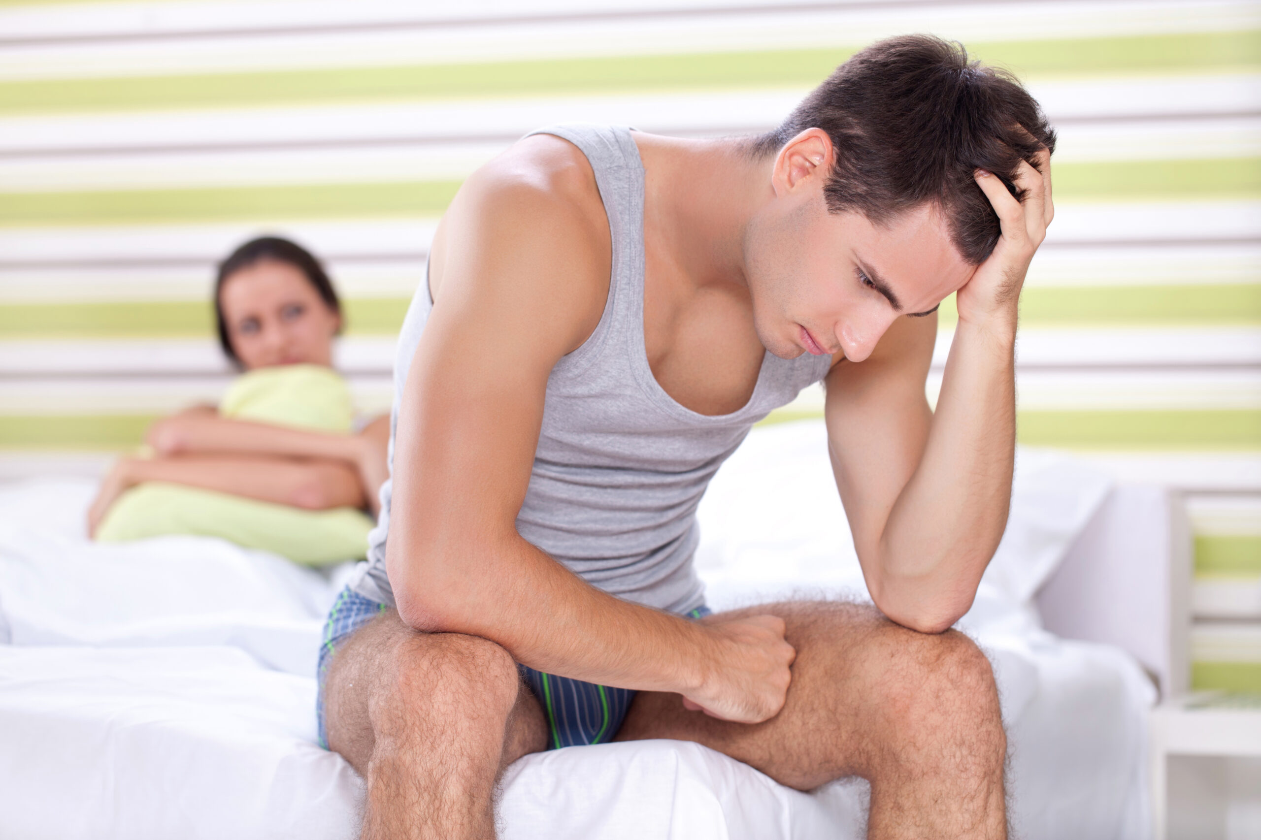 man experiencing sexual side effects of finasteride
