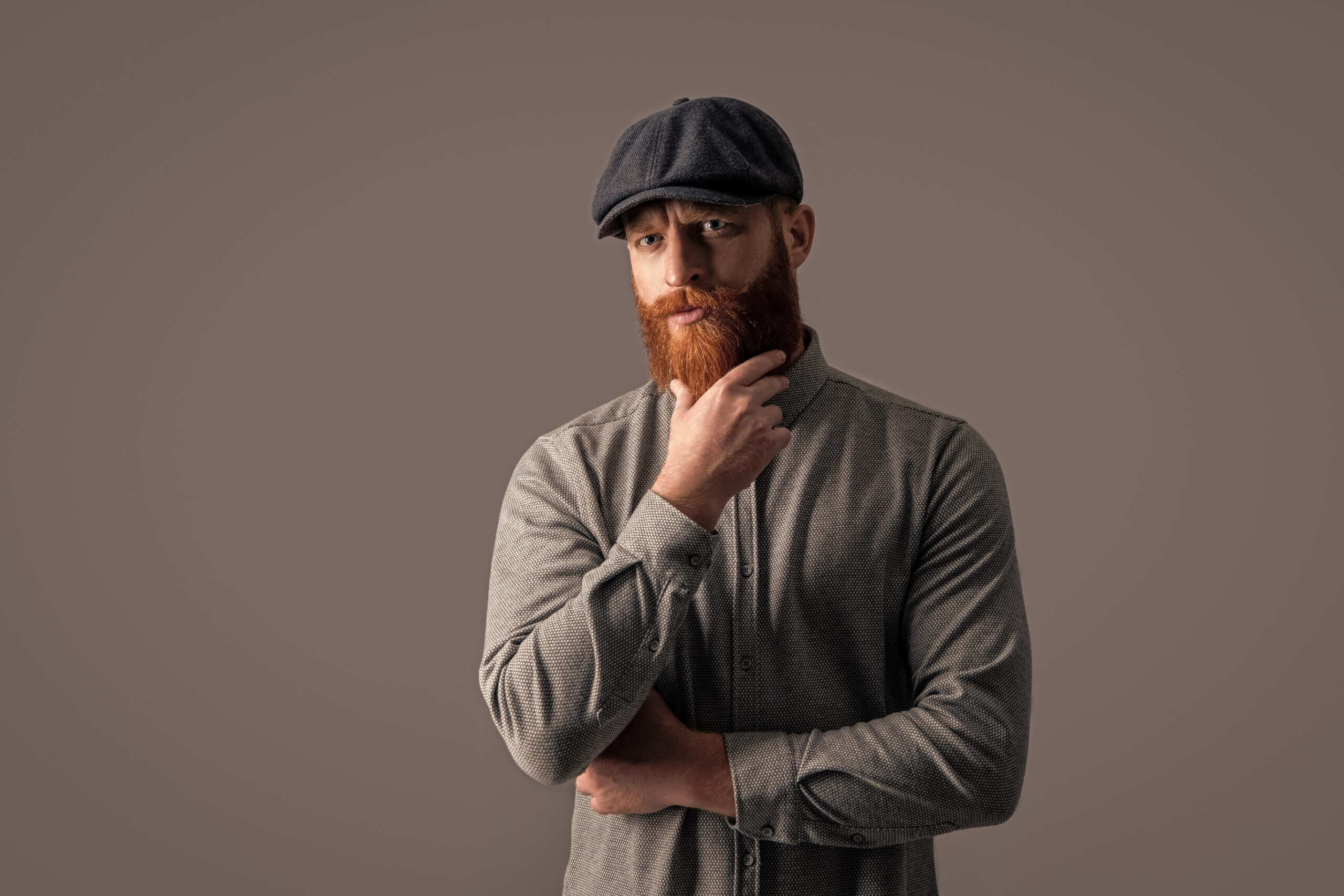 man wondering about minoxidil beard growth